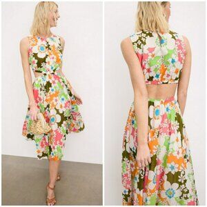 💕TRINA TURK💕 Artimo Dress ~ Multi-Color Floral Print Medium M NWT